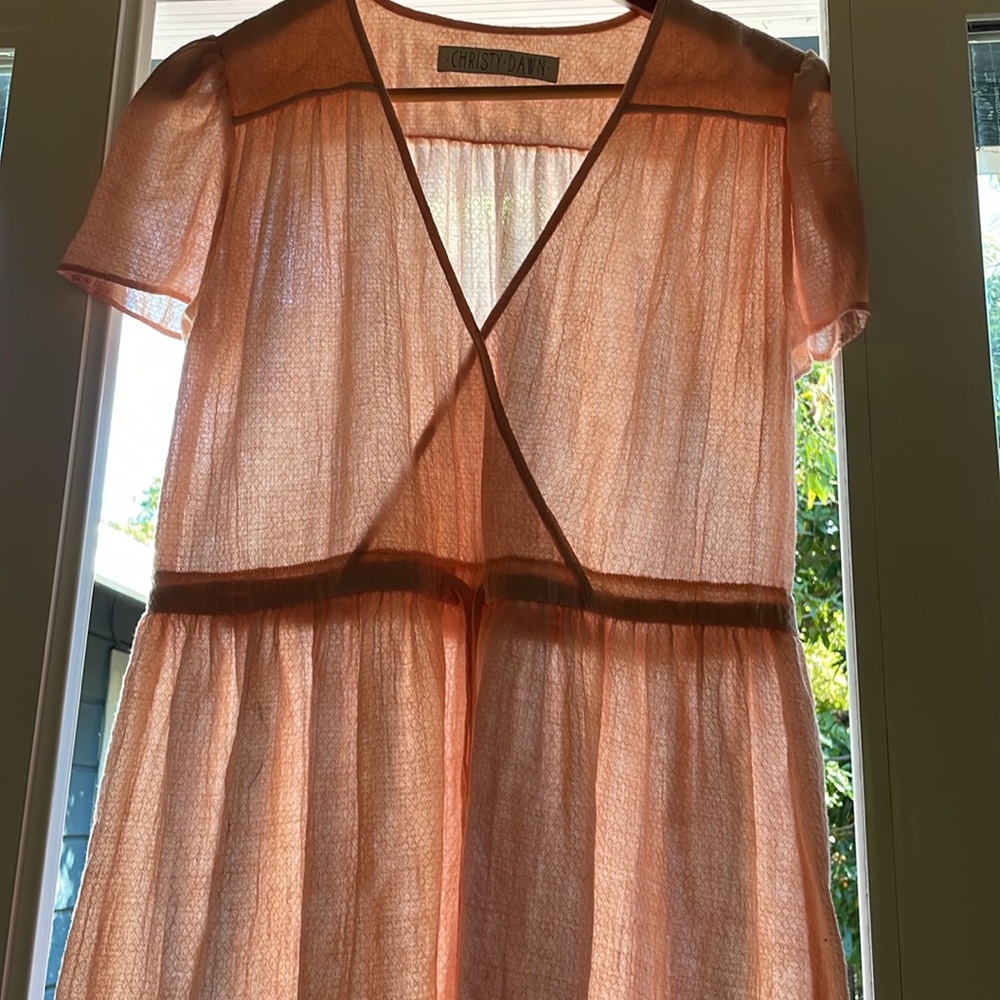 Christy Dawn Dawn dress soft shell pink 100% cotton made in USA